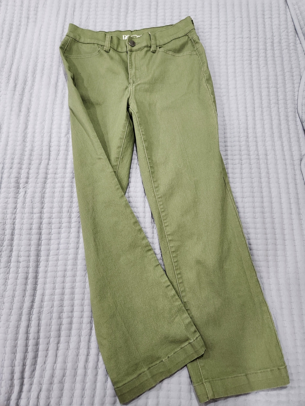DG2 by Diane Gilman Olive Straight Leg Jeans